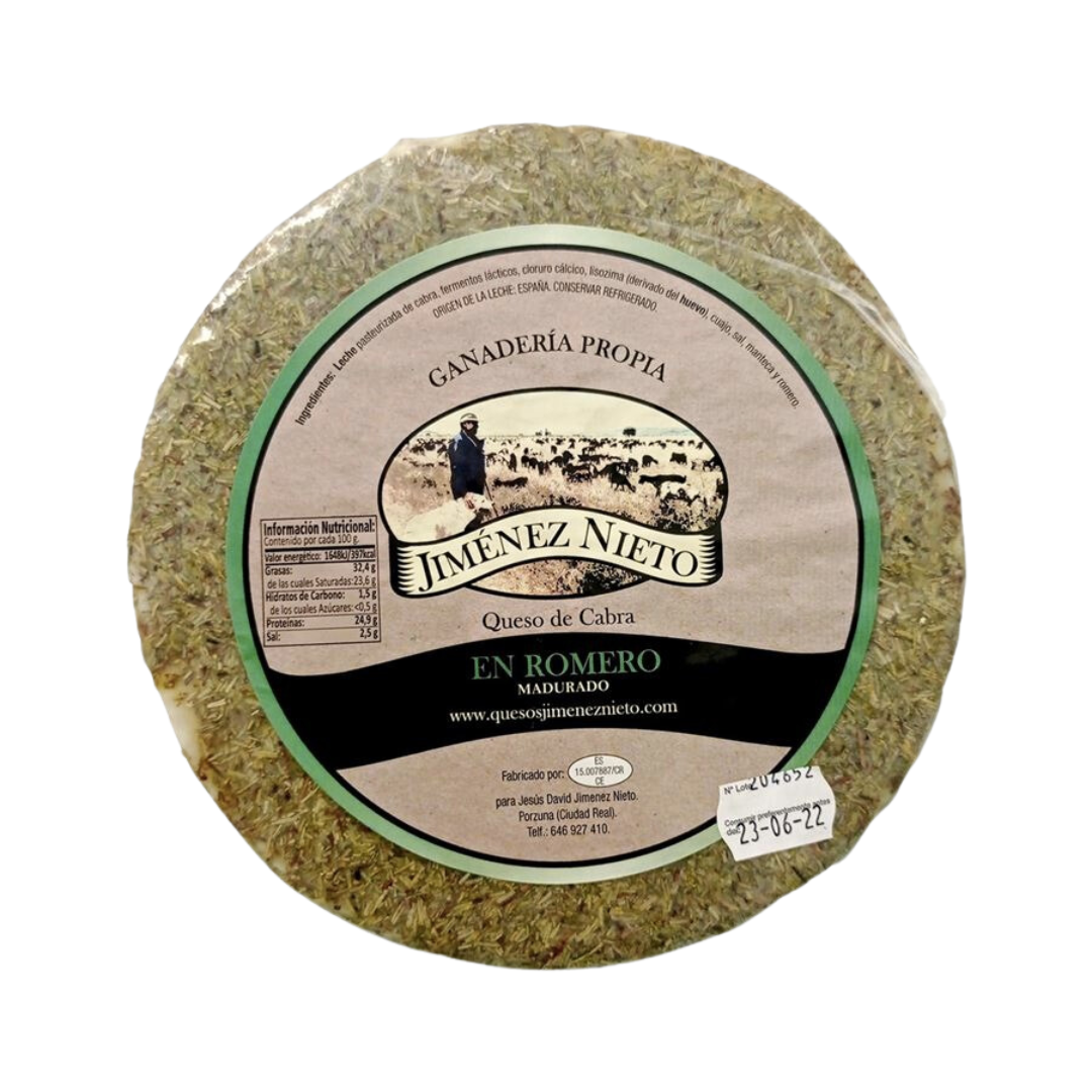 Queso de cabra al romero Jiménez Nieto