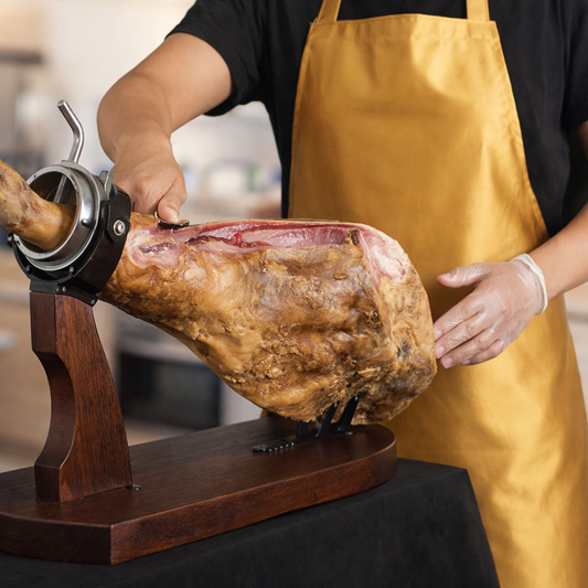 Por dónde se empieza un jamón ibérico: guía paso a paso para cortarlo como un experto