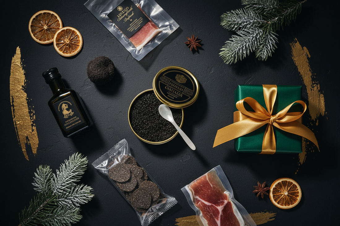 Regalos de lujo silencioso para Navidad: caviar y gourmet premium