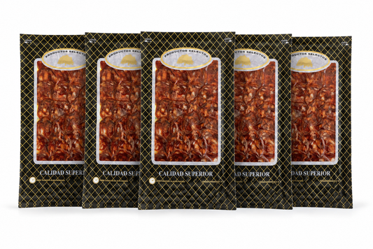 Pack 5 Sobres Chorizo Ibérico de Bellota Leoncio  | 5 x 100 g