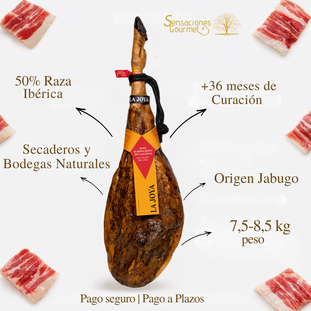 Jamón de bellota 50%  ibérico La Joya